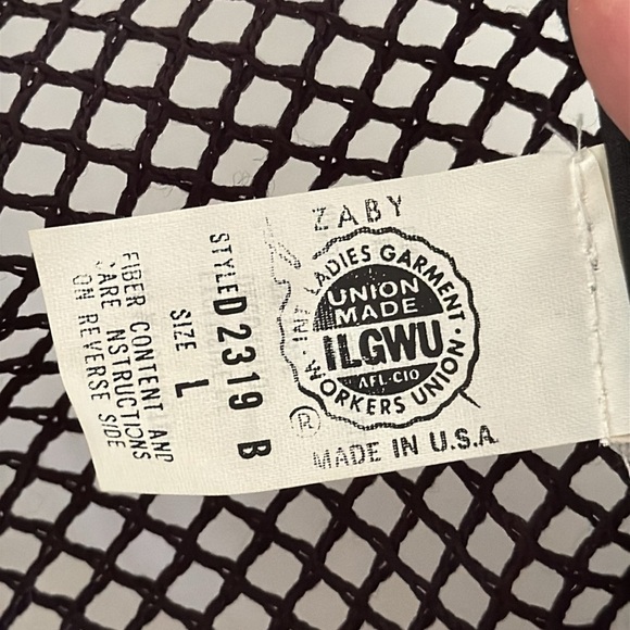 Vintage Netted Black Swim Coverup Size L - Picture 12 of 12